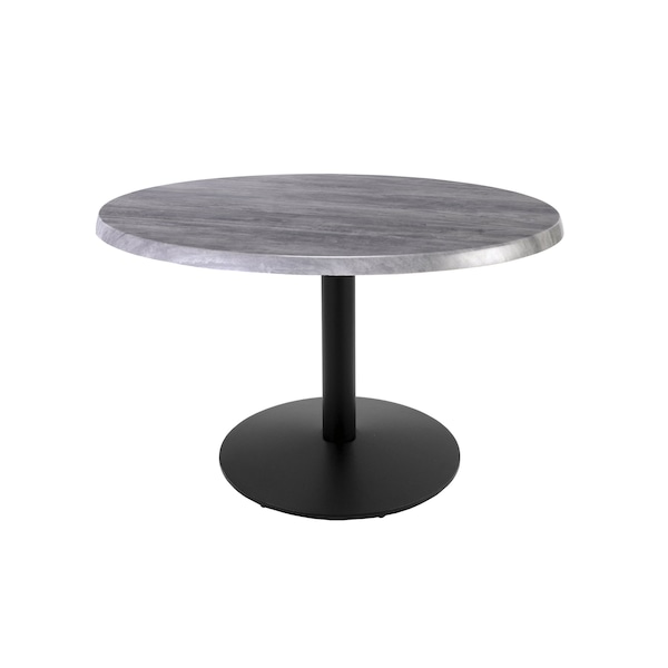 30" Tall In/Outdoor All-Season Table, 36" dia. Greystone Top